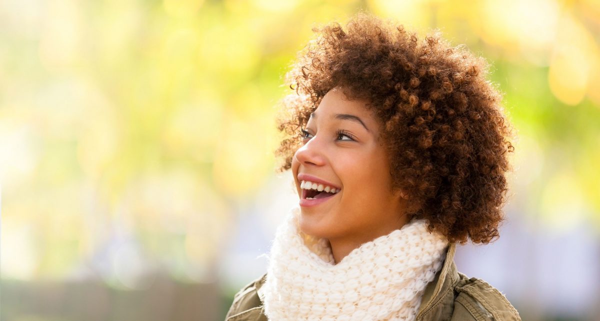 Happy girl who is a patient in the Aris Clinic Intensive Outpatient Program